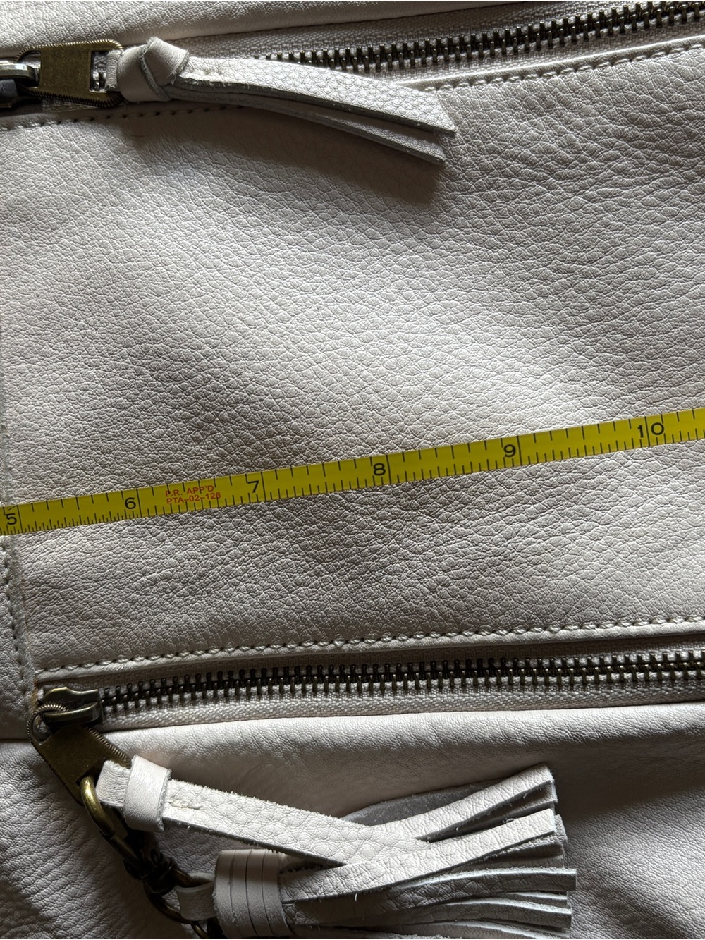 The Sak Collective Pebbled Leather Crossbody in Light Cream - Picture 7 of 8